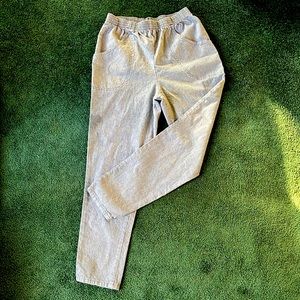 Vintage Specialty Collection Blue Striped Cotton Pants Size 14